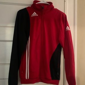Red and Black Adidas jacket